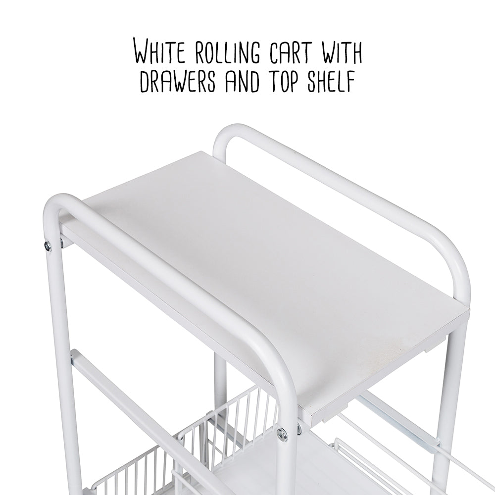 white 4 drawer slim rolling cart white 4 drawer slim rolling cart