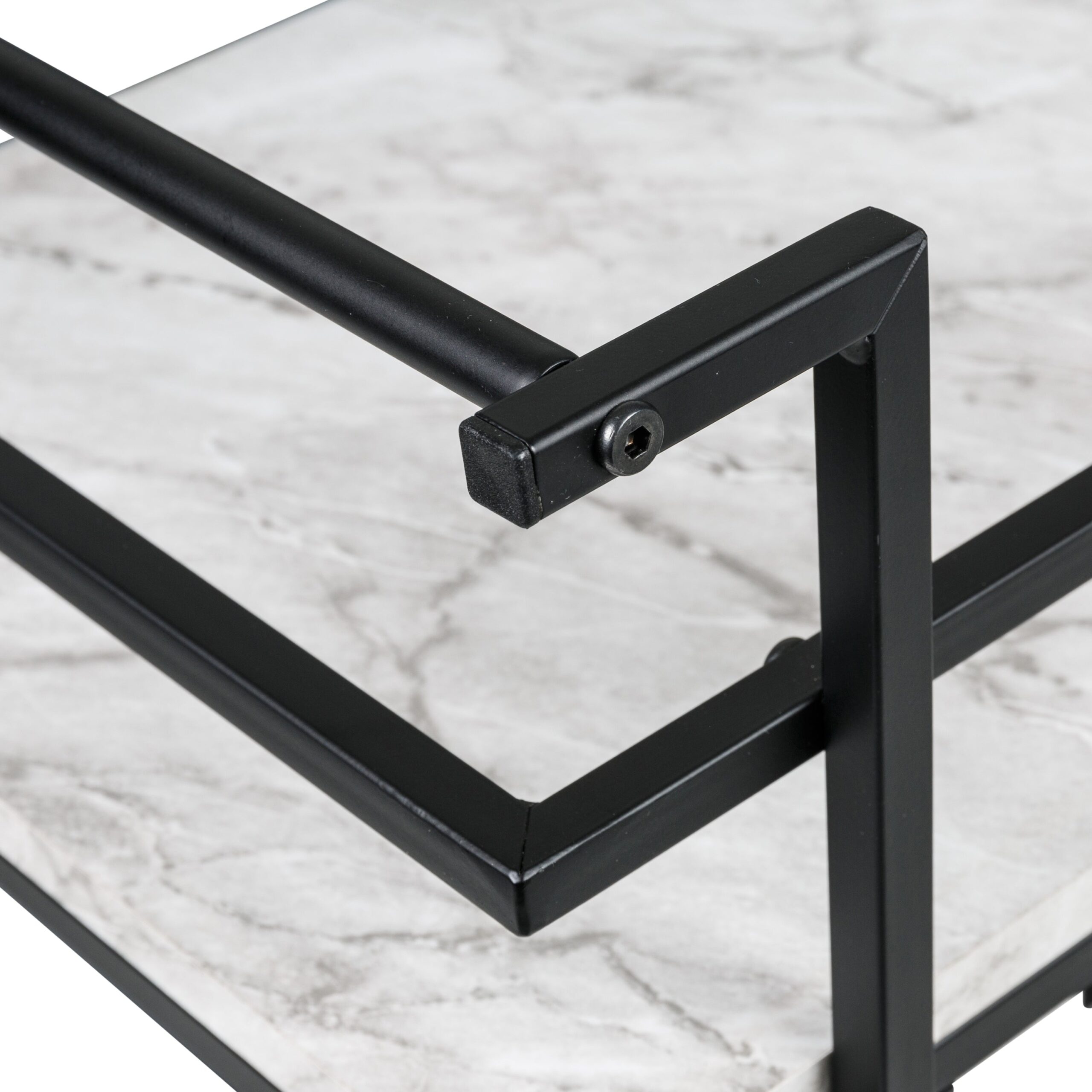black/white faux marble 2 tier bar and serving cart black/white faux marble 2 tier bar and serving cart