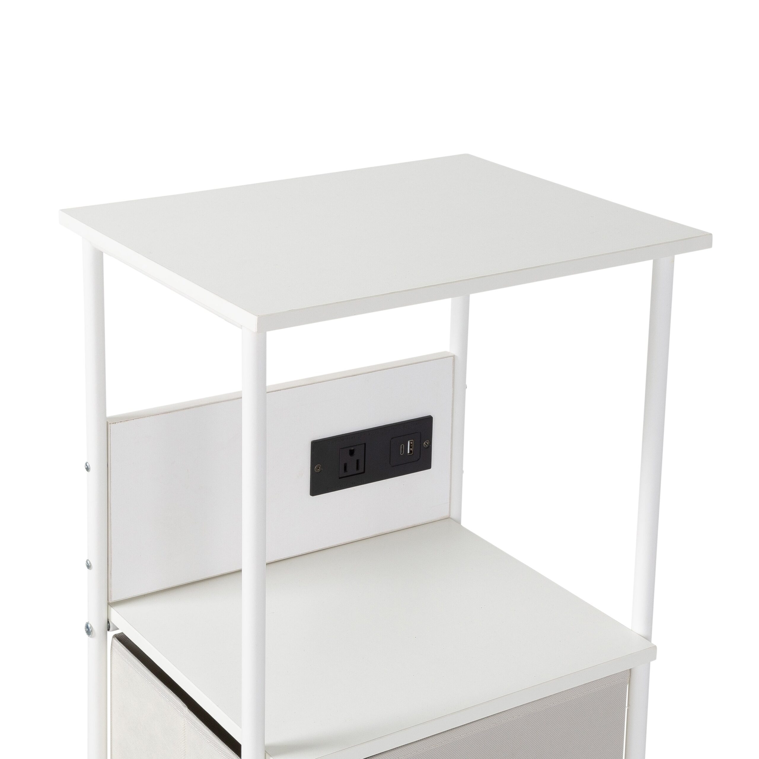white/gray dorm 4 drawer bedside charging storage cart white/gray dorm 4 drawer bedside charging storage cart