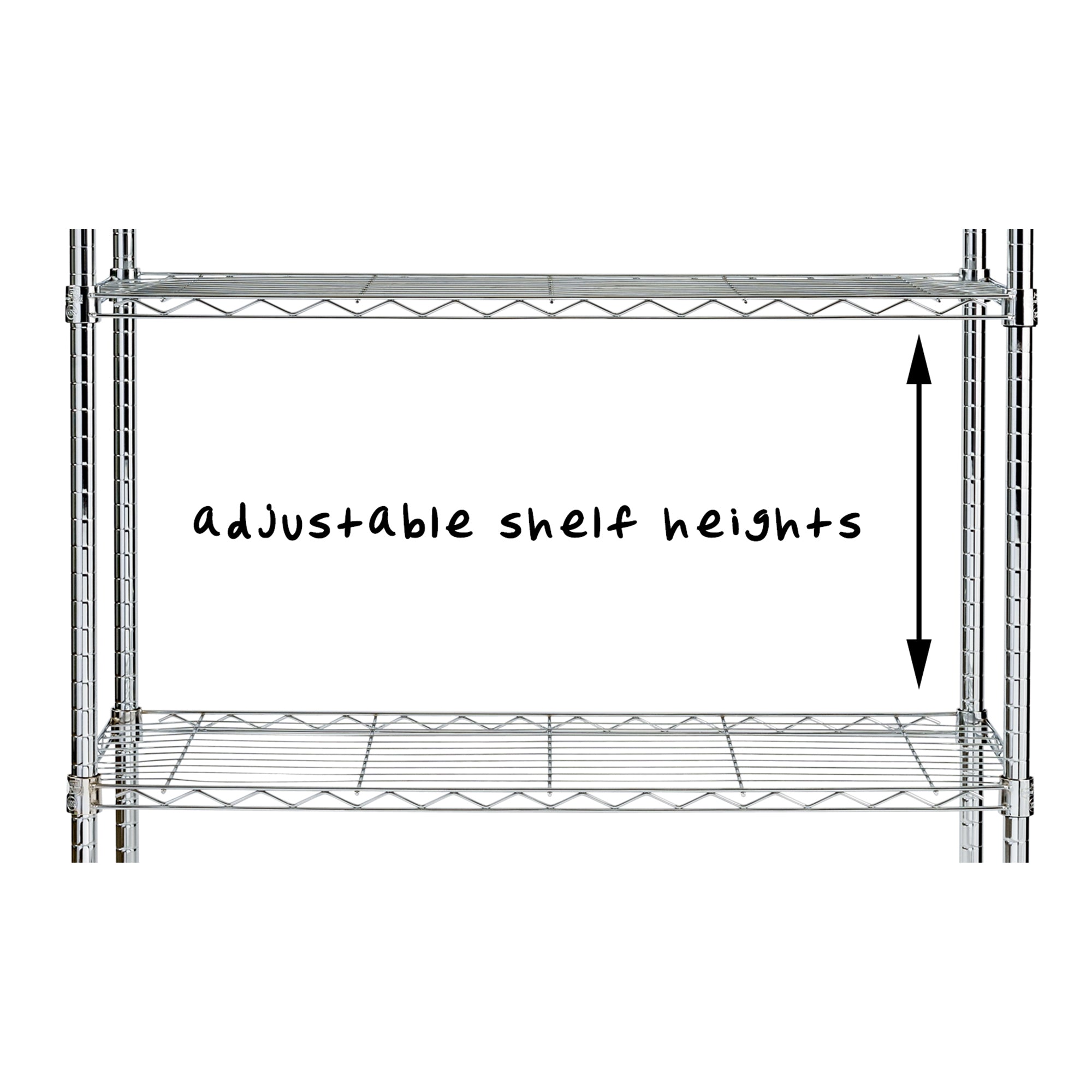 chrome 5 tier adjustable shelving unit with 350 lb shelf capacity chrome 5 tier adjustable shelving unit with 350 lb shelf capacity