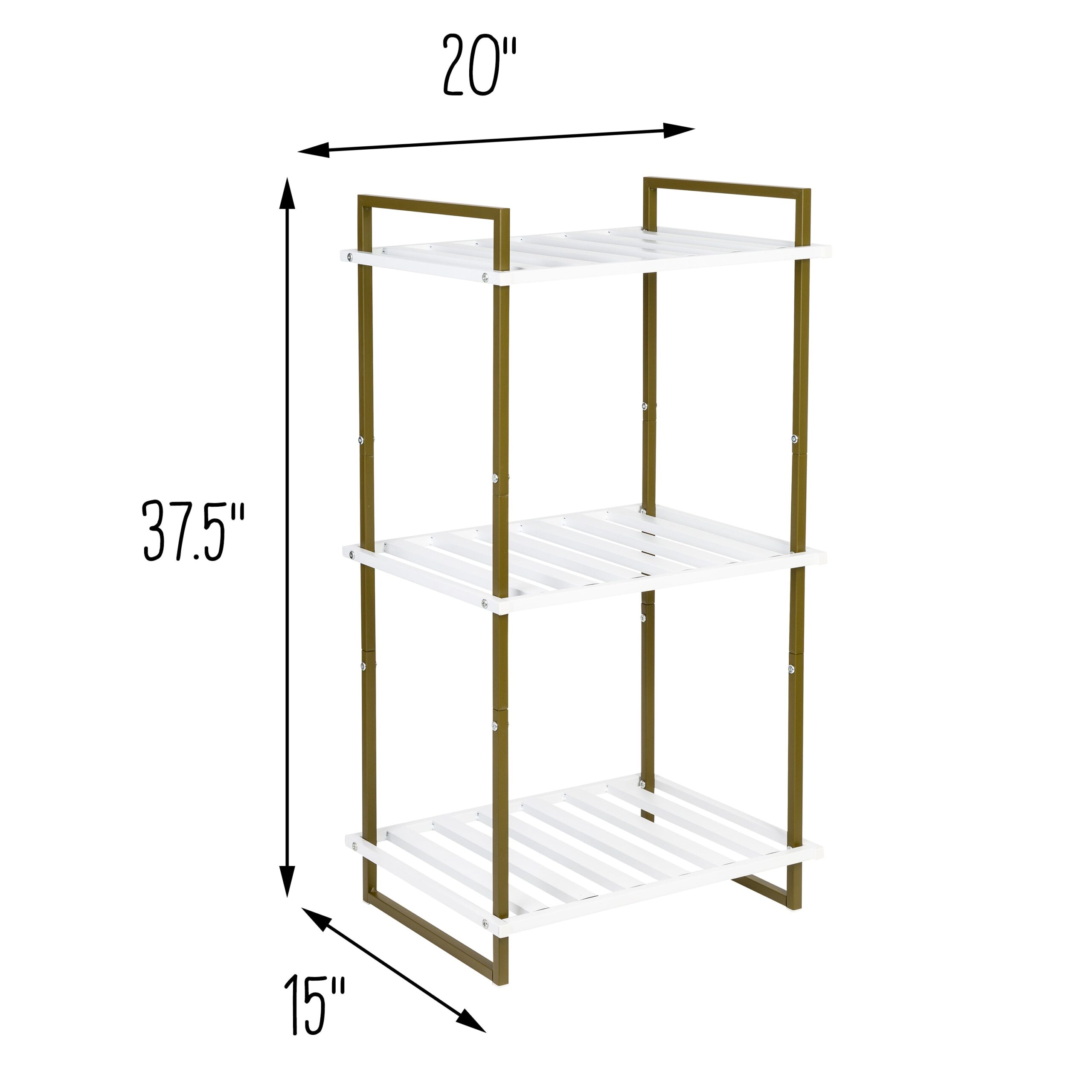 olive/white 3 tier small metal shelf olive/white 3 tier small metal shelf